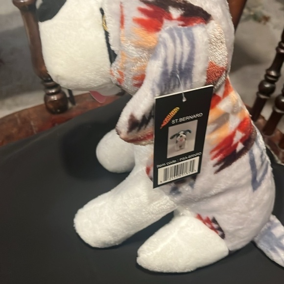 16 inch St Bernard puppy plushy in gray by Nativo NWT - Picture 2 of 7